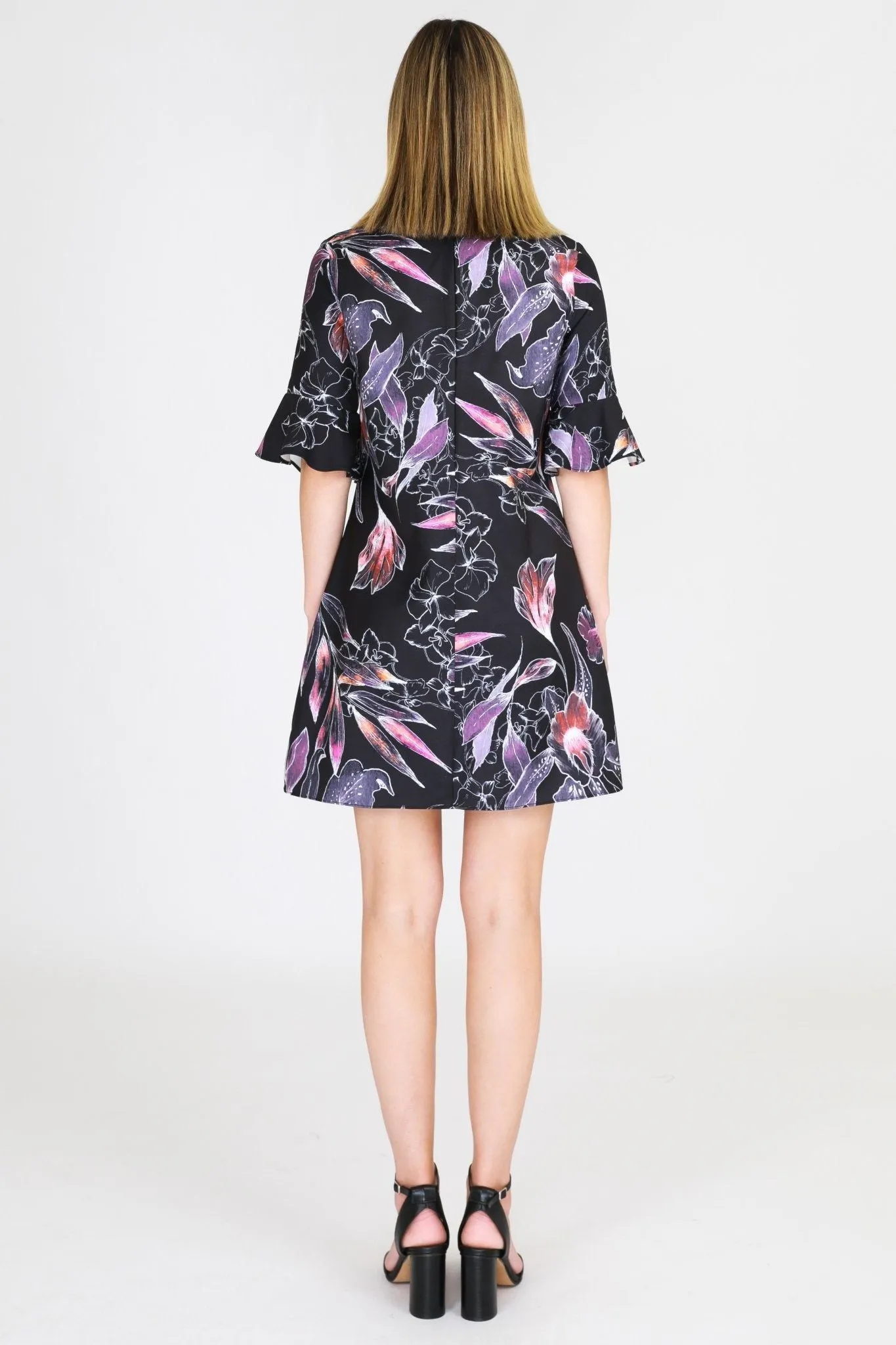 3rd LOVE Tunic Dress in Leaf Print