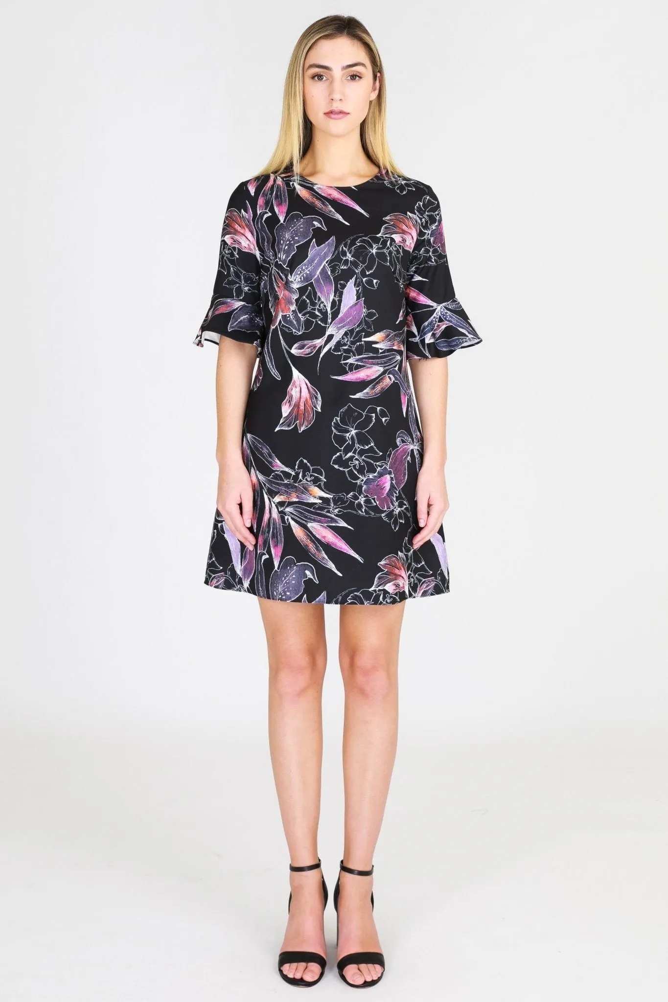 3rd LOVE Tunic Dress in Leaf Print