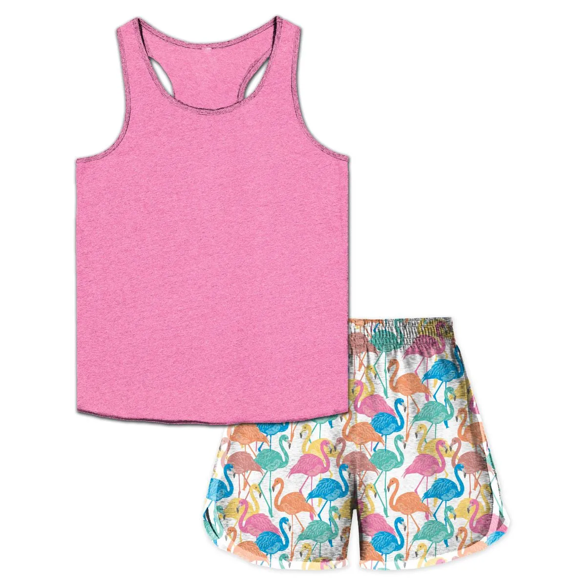 50 Shades of Flamingo Short Set