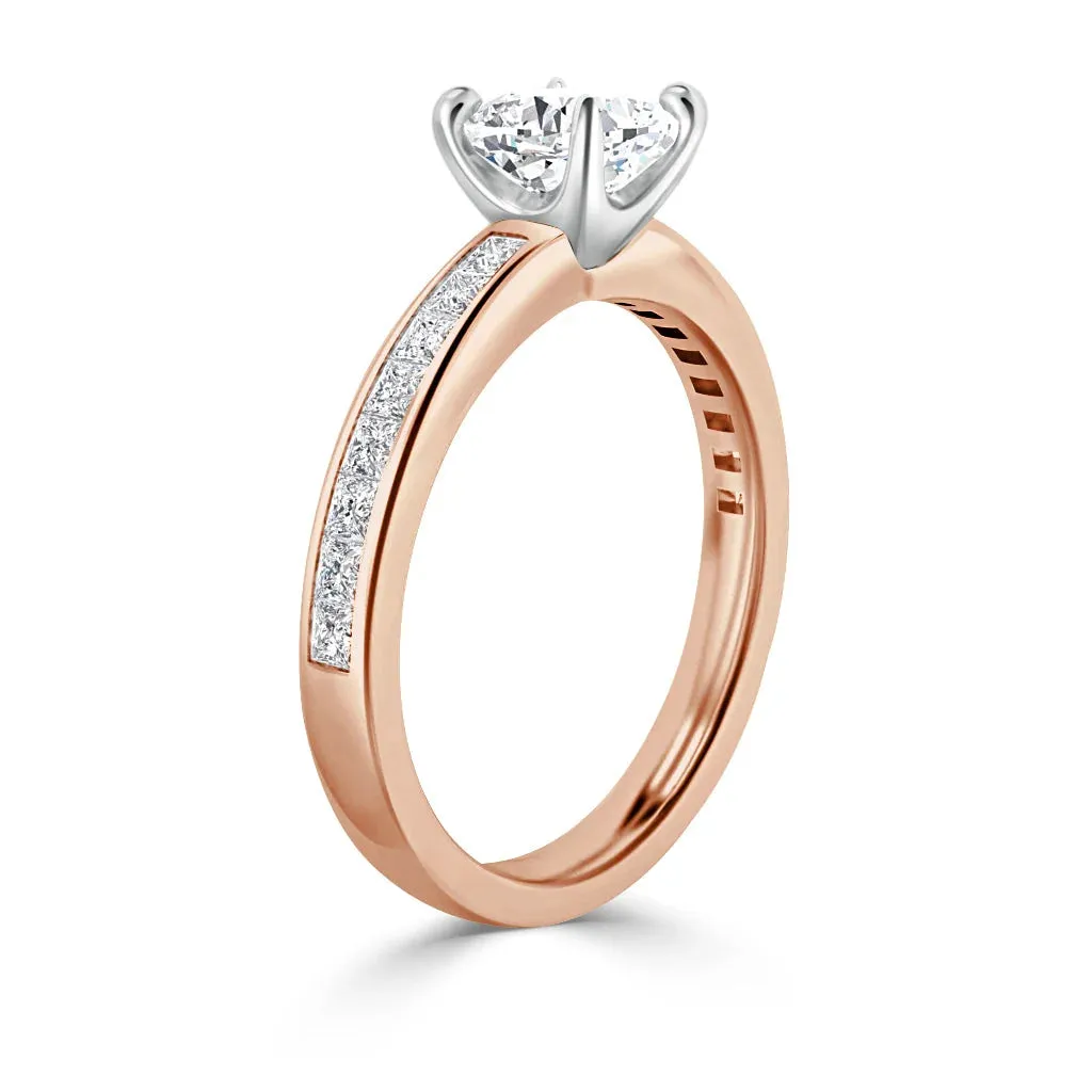 Amelia - 18ct Rose Gold - Cushion