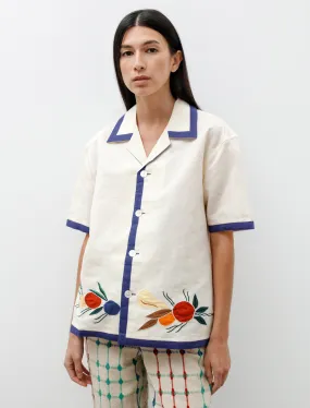 Applique Fruit Bunch Short Sleeve Shirt