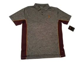 Arizona State Sun Devils Chiliwear Gray 3 Button Placket Performance SS Polo (L)