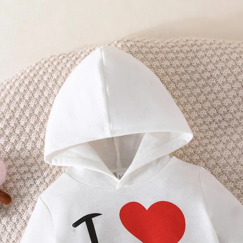 Baby Girls 3-24M Love Hoodies Tracksuit