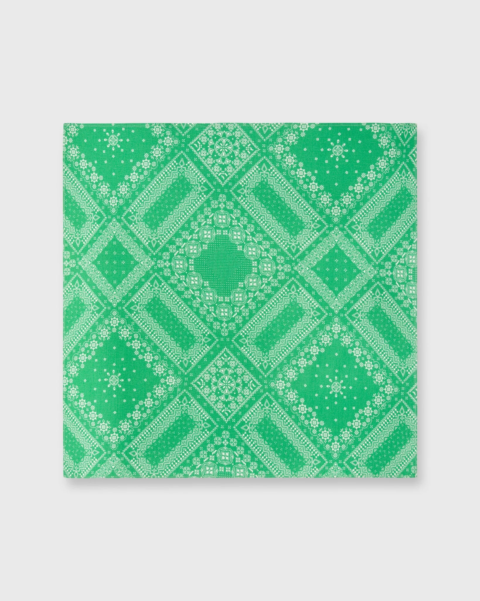 Bandana in Green Bandana Print