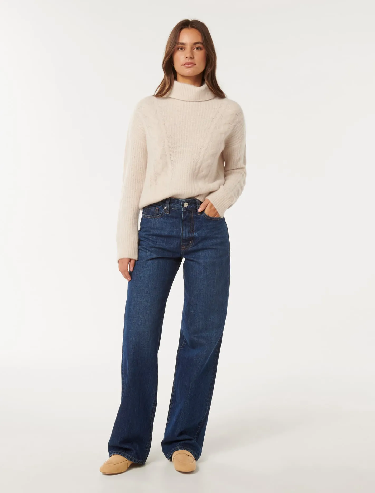 Blaire Engineered Cable Knit Jumper