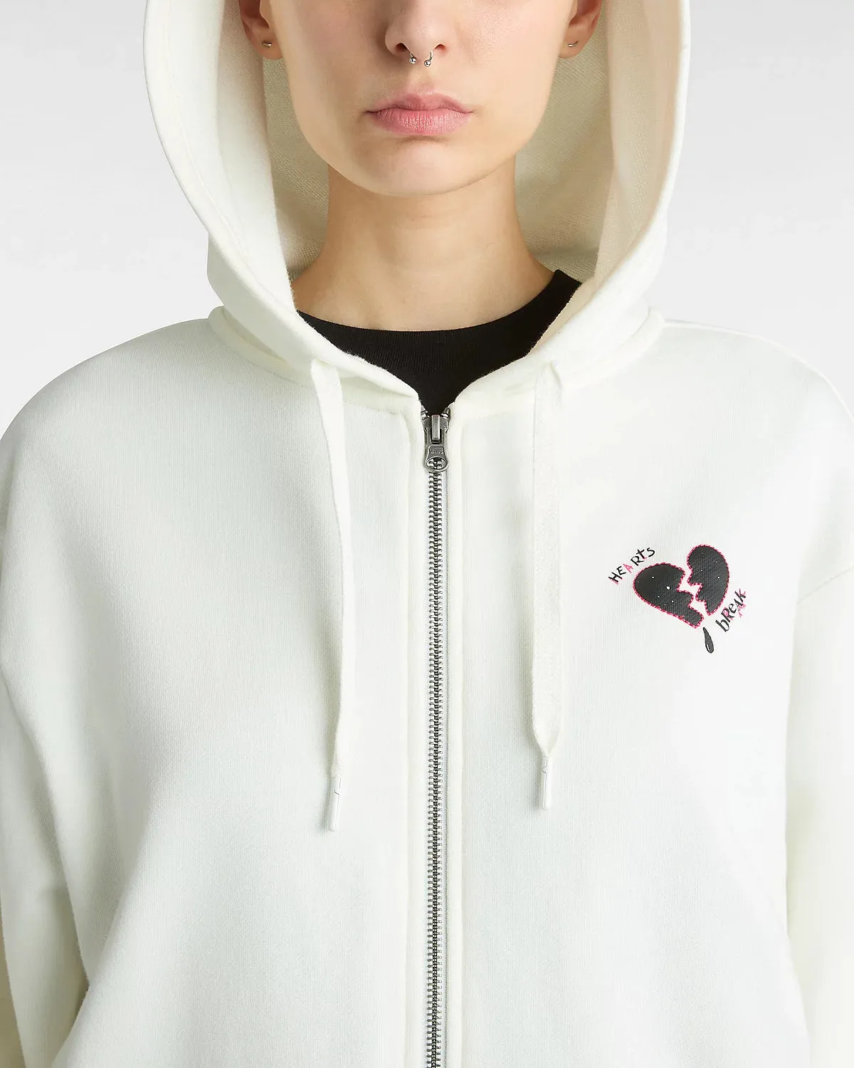 Broken Hearts Blousant Zip Hoodie