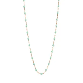 Classic Gigi Jade necklace, Rose Gold, 19.7"