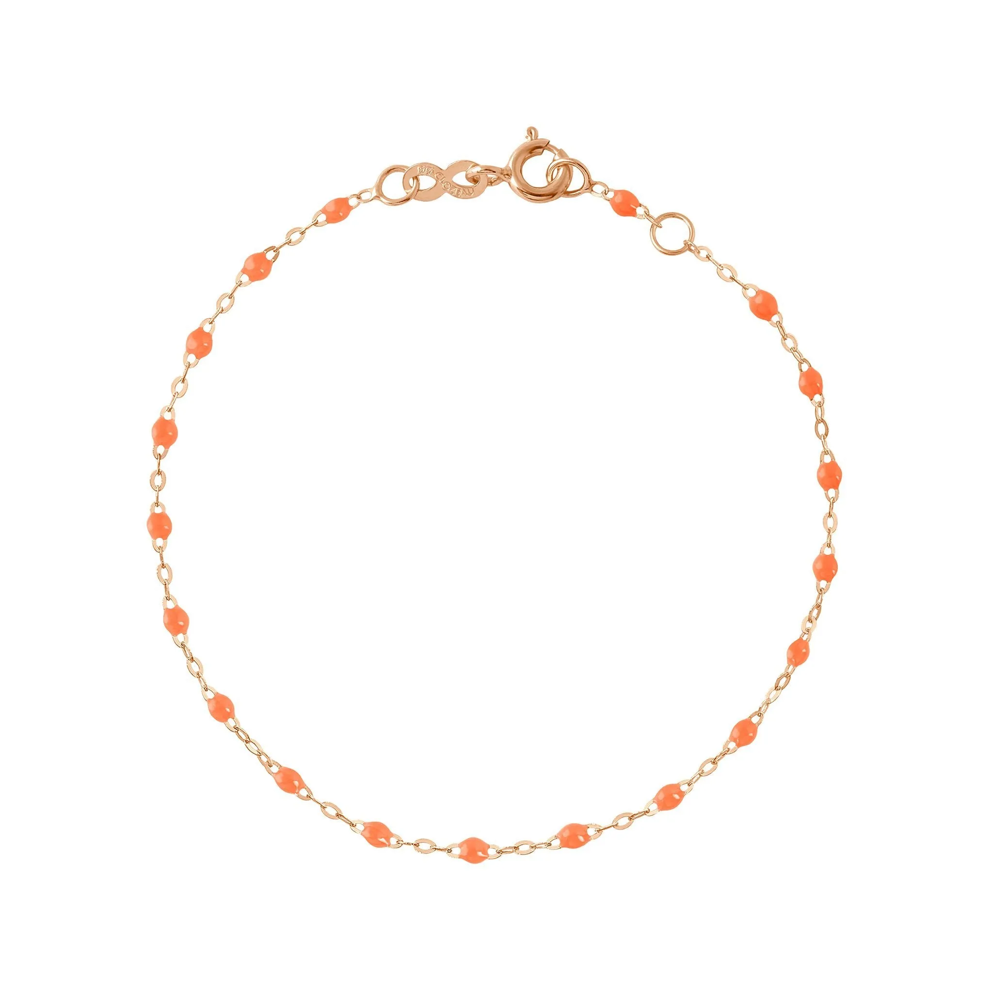 Classic Gigi Orange bracelet, Rose Gold, 5.9"