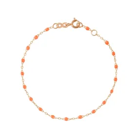 Classic Gigi Orange bracelet, Rose Gold, 5.9"