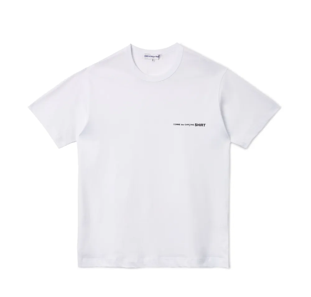 COMME des GARÇONS SHIRT Logo Short Sleeve - White