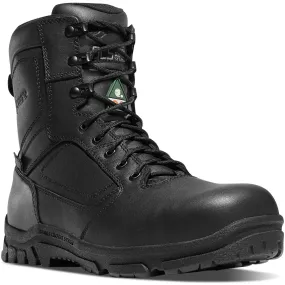 Danner Men's Lookout EMS 8" Side Zip Comp Toe WP Duty Boot Black 23826