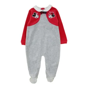 Disney Velour Footed Sleeper - Minnie/Mickey