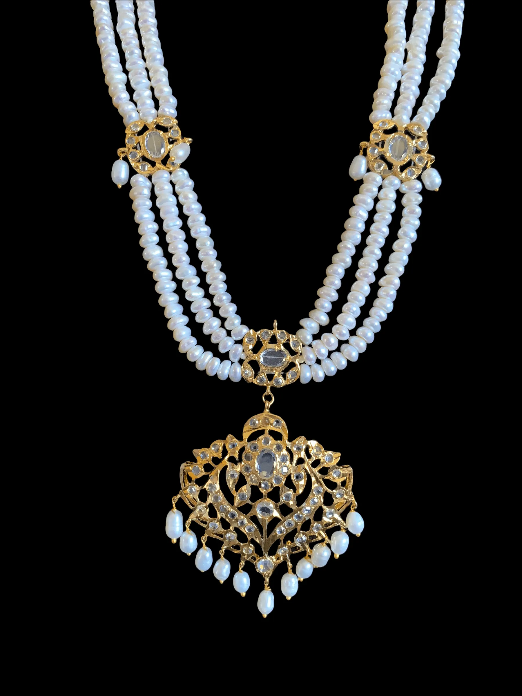 Ekta fresh water pearl Rani haar ( SHIPS IN 4 WEEKS)