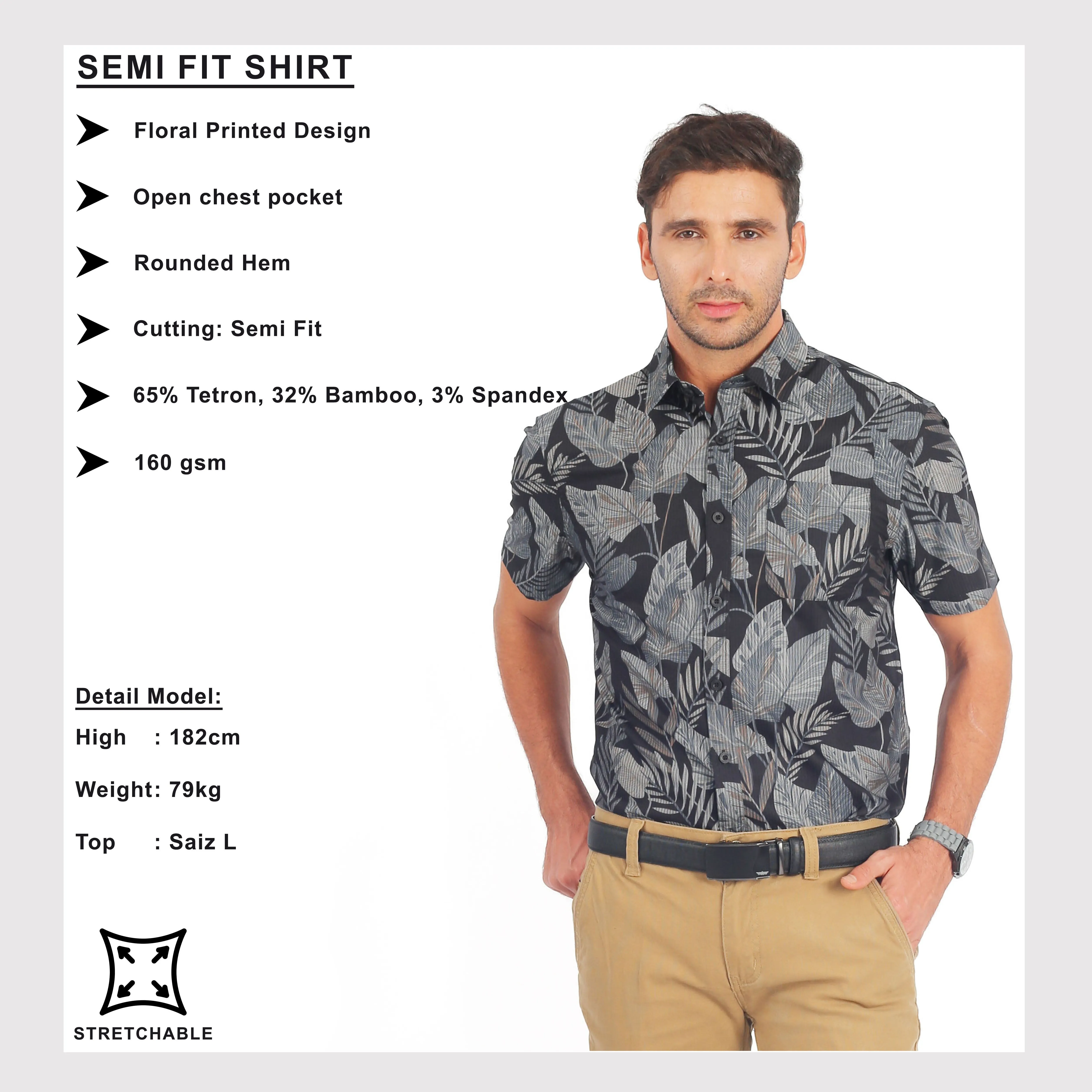 EXHAUST SHORT SLEEVE SHIRT [SEMI FIT] 1701