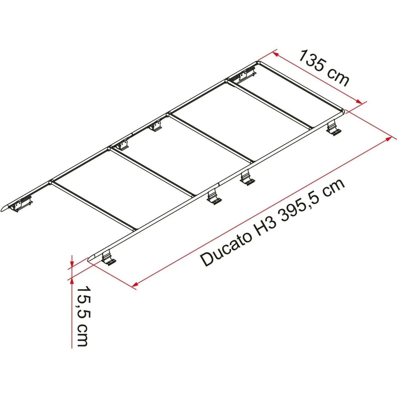 Fiamma Fiat Ducato Roof Rail