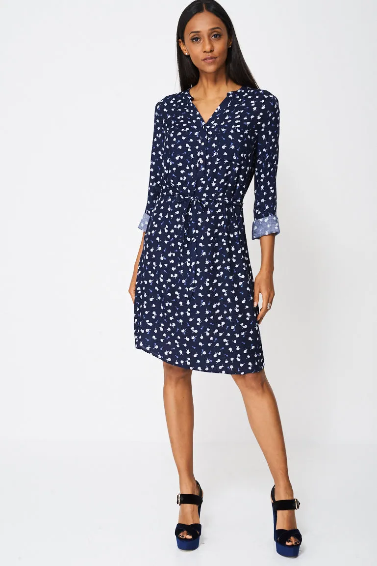 Floral Shirt Dress Ex-Branded