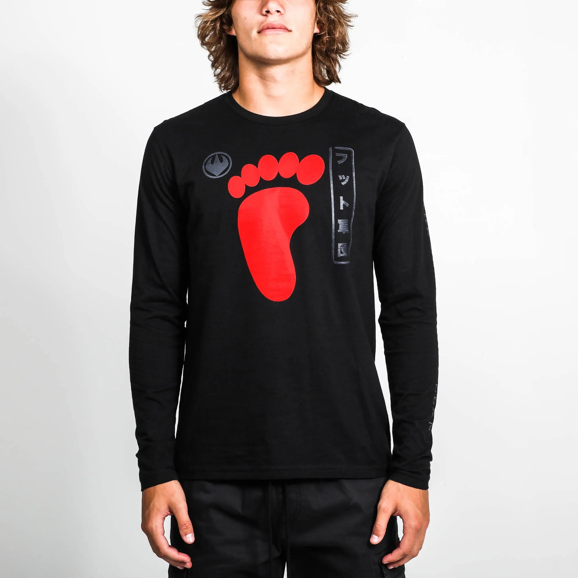 Foot Clan Symbol Black Long Sleeve