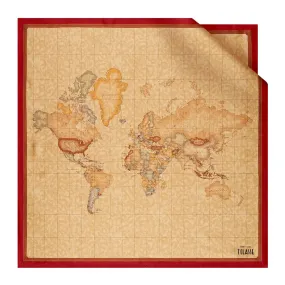 Foulard in Seta 90 x 90 cm 1A Classe Alviero Martini Geo Classic e Rosso Scarlatto 3190