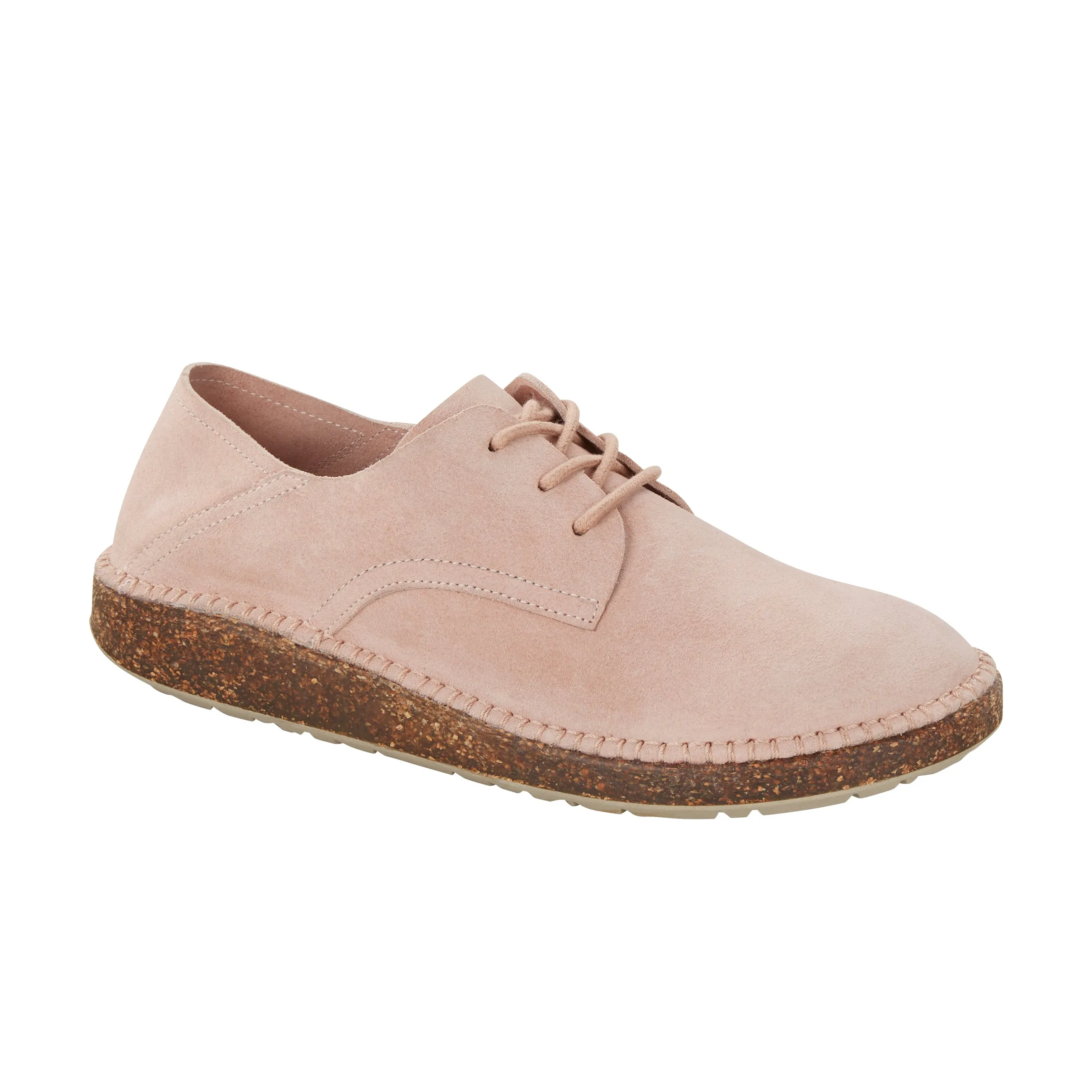 Gary Soft Pink Suede Leather