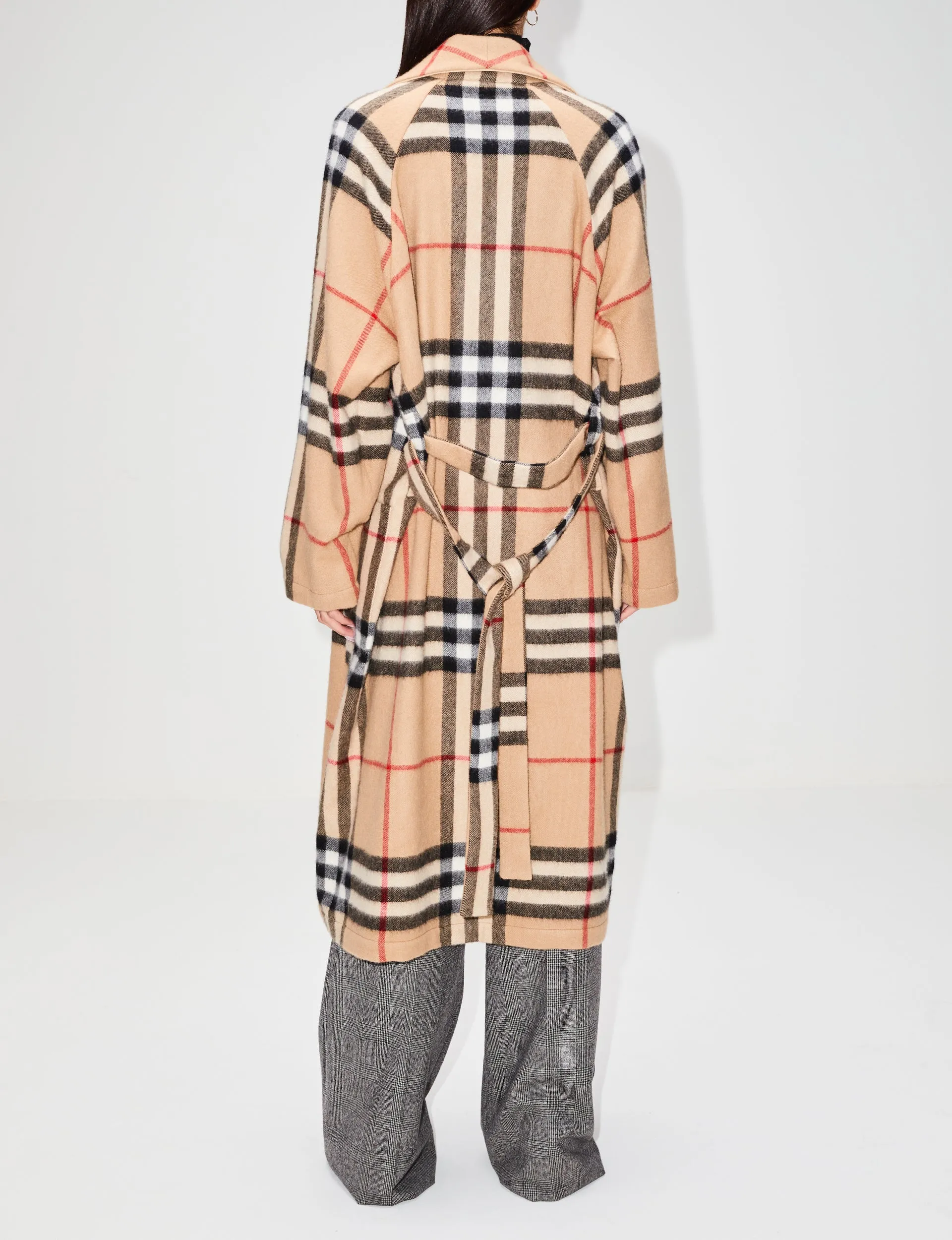 Giant Check Cashmere Robe