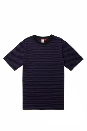 GOTHIC OLD ENGLISH SIDE LOGO STRIPED S/S TEE PURPLE