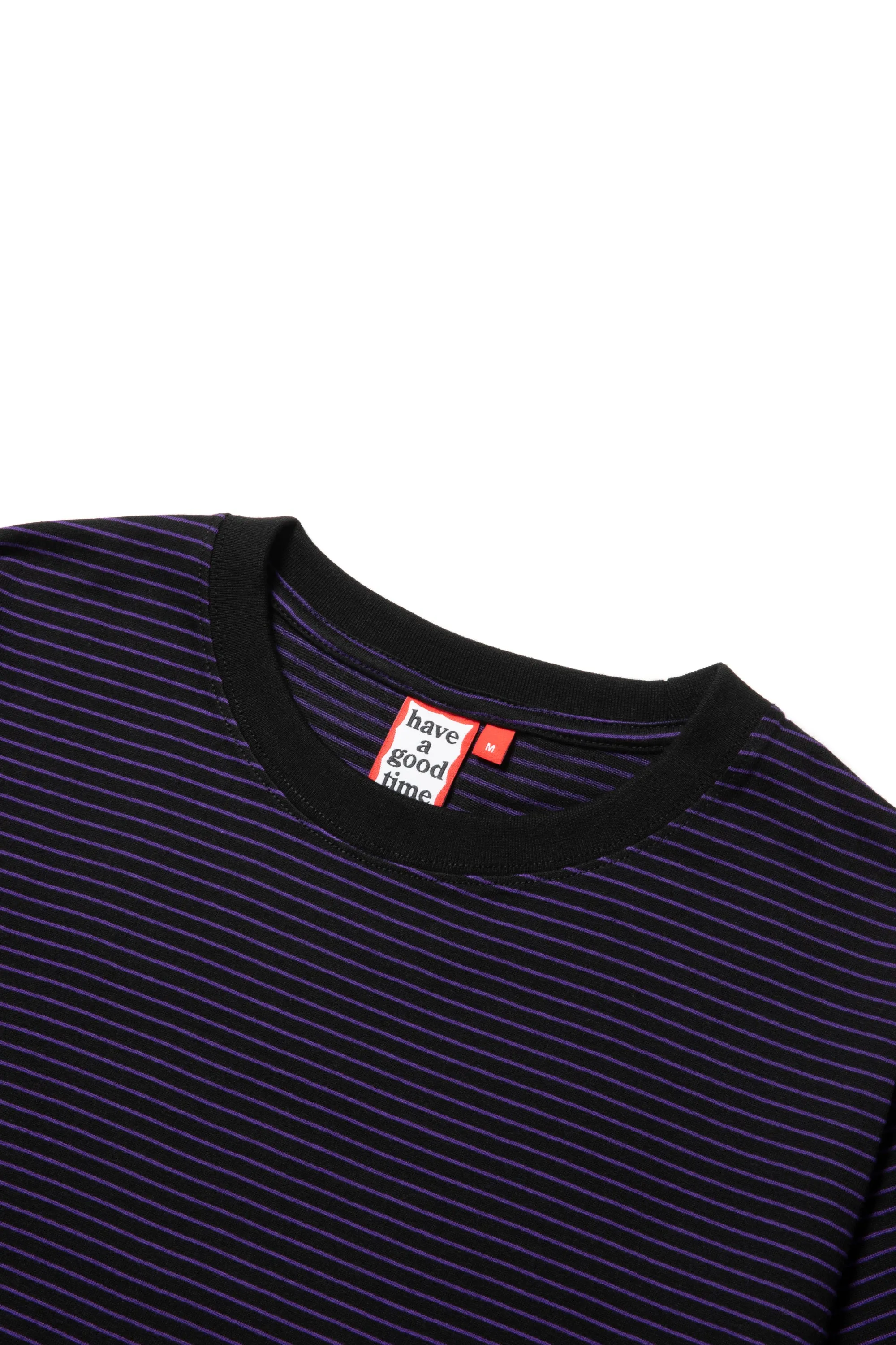 GOTHIC OLD ENGLISH SIDE LOGO STRIPED S/S TEE PURPLE