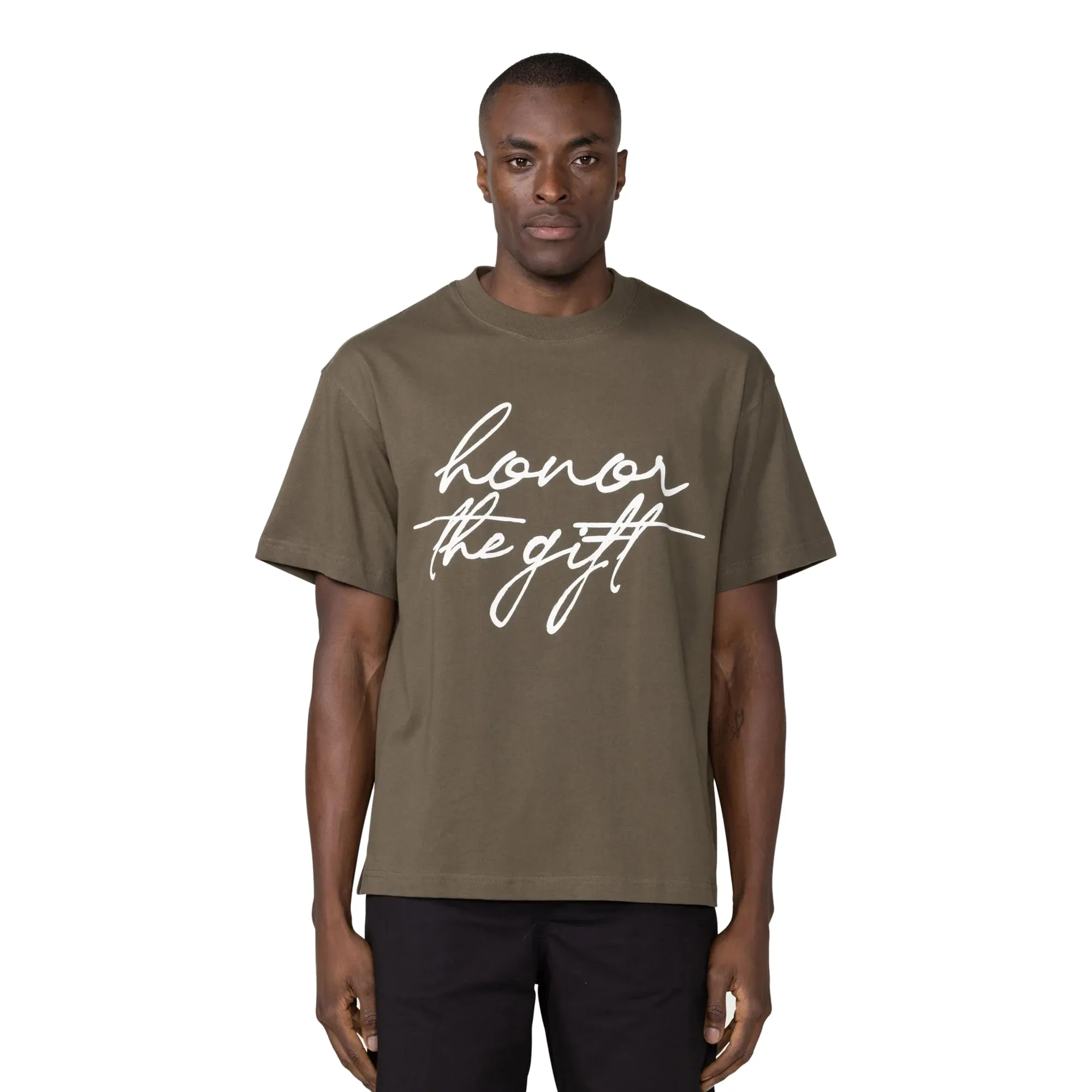 Honor The Gift Mens Script SS Tee