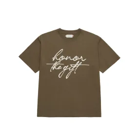 Honor The Gift Mens Script SS Tee