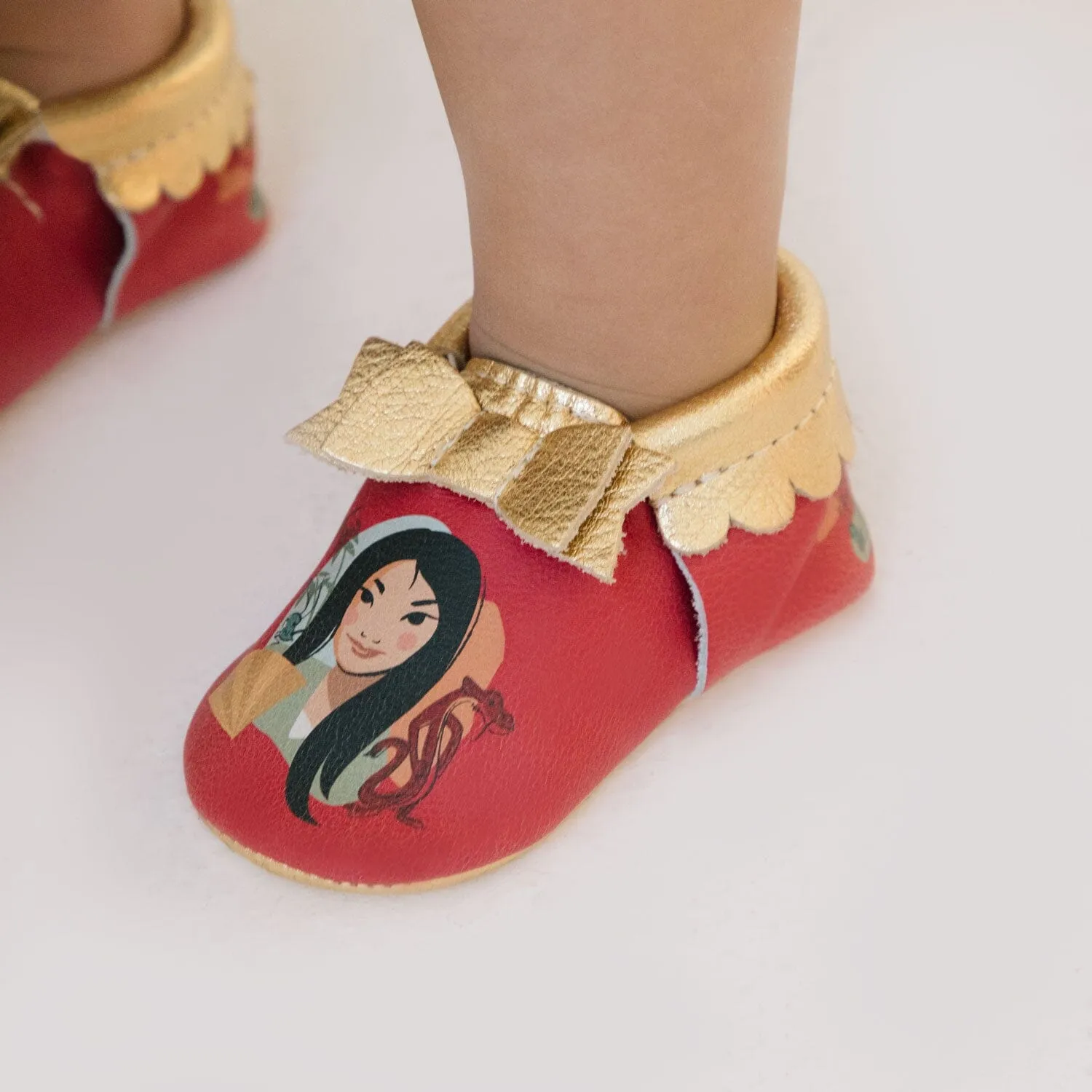 Hua Mulan Bow Baby Shoe