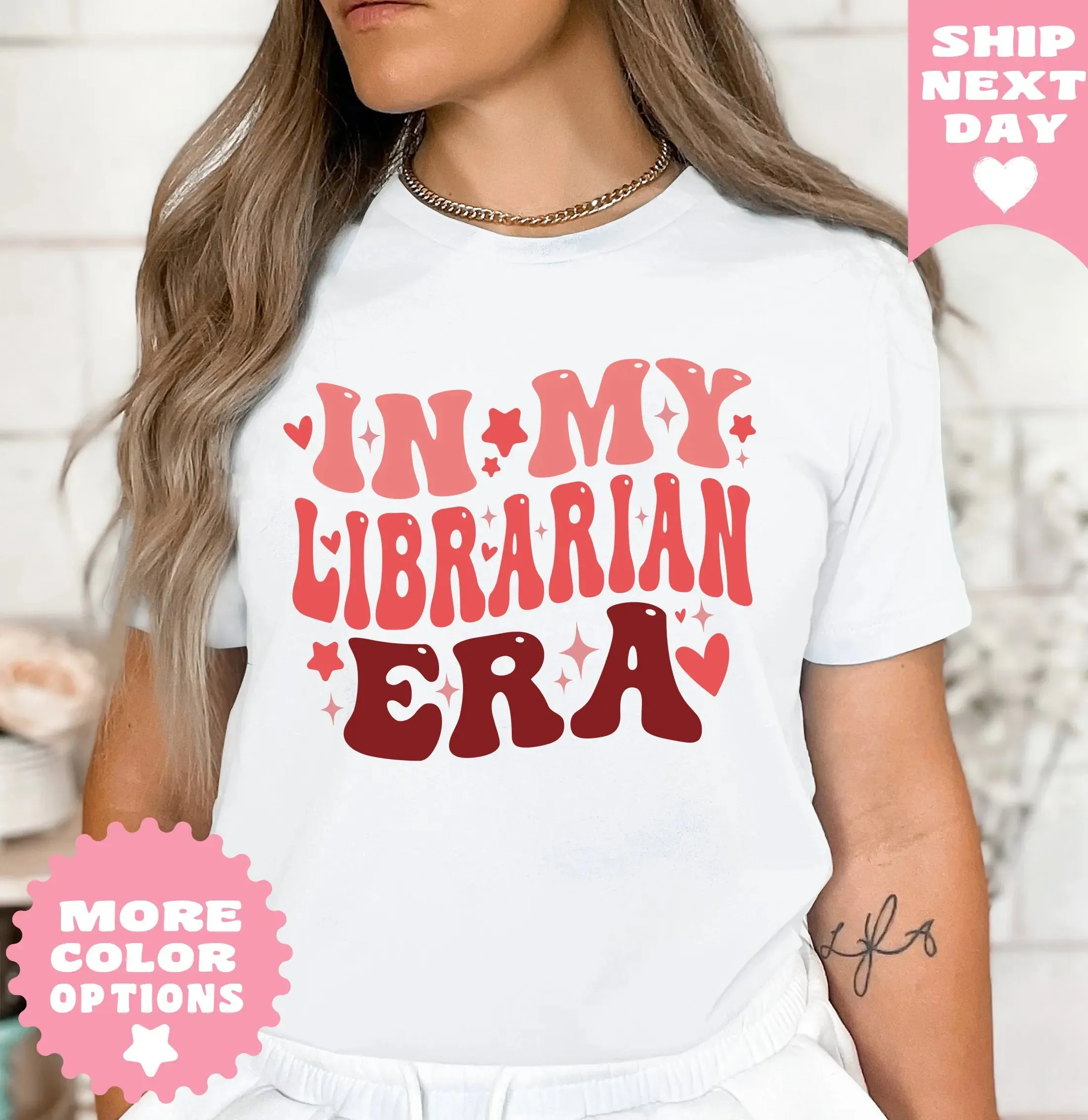 In My Librarian Era Shirt , Book Gift, Book Lover Gift, Bookish Gifts, Bookworm Gift, Book Nerd Gift, Book Club gift ,Book Shirt