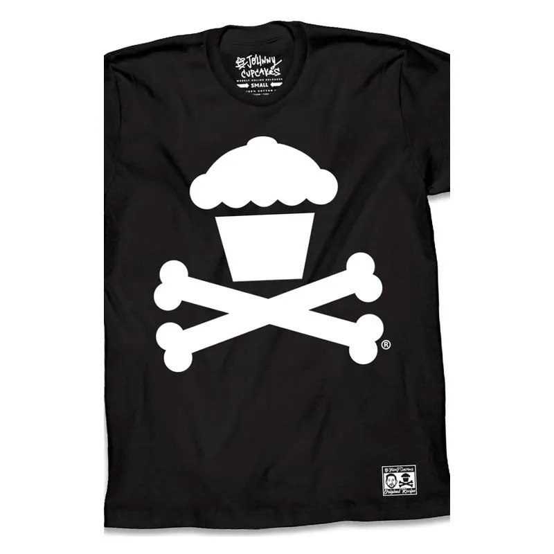 JOHNNY CUPCAKE CLASSIC CROSSBONES TEE BLACK JCT-001