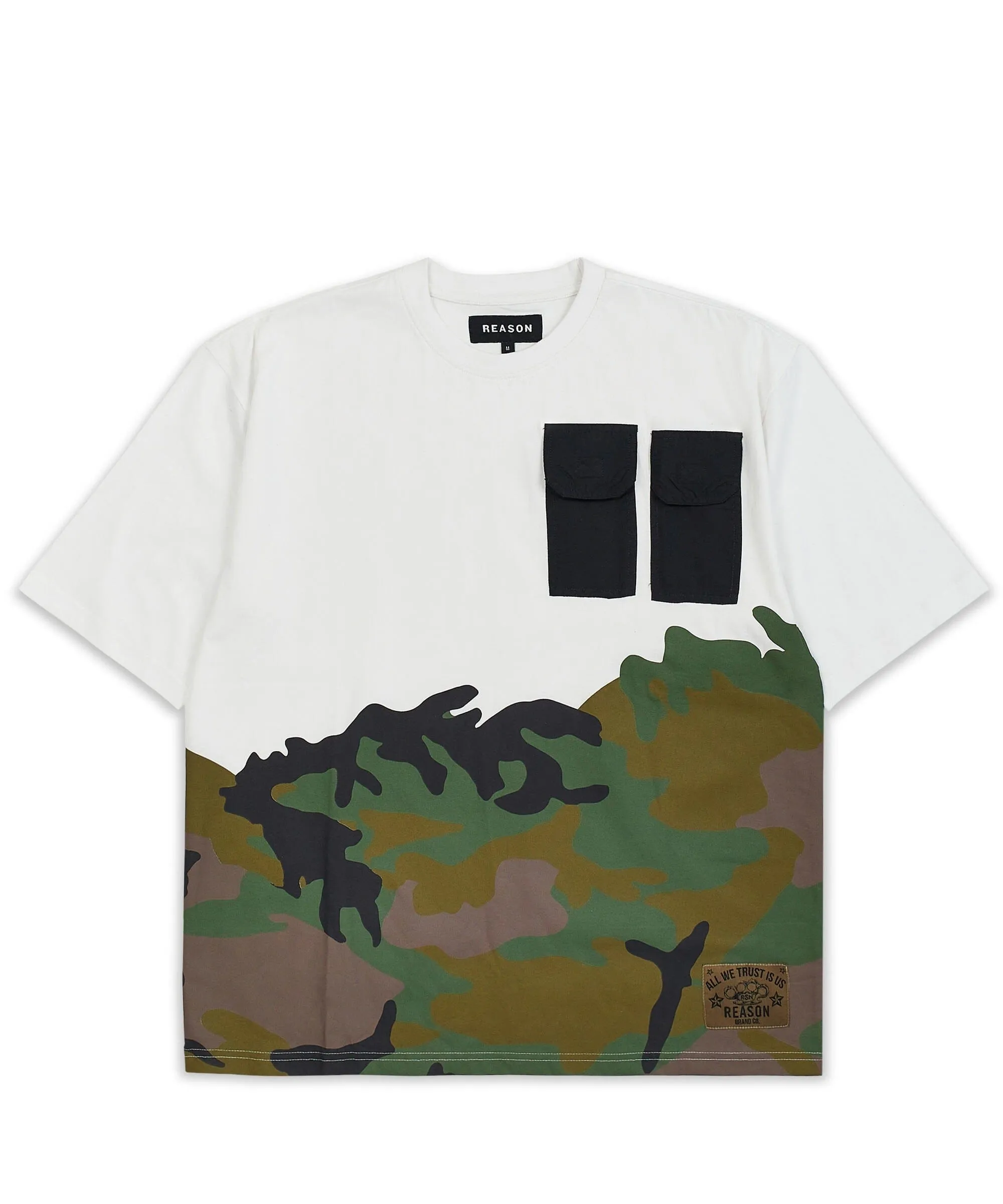 Kids Utility Pocket Short Sleeve Tee - White