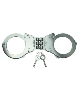 Kombat UK Triple Hinged Elite Speed Cuffs SILVER 0208