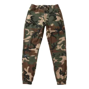 LAFAYETTE STRETCH JOGGER PANTS-WOODLAND CAMO