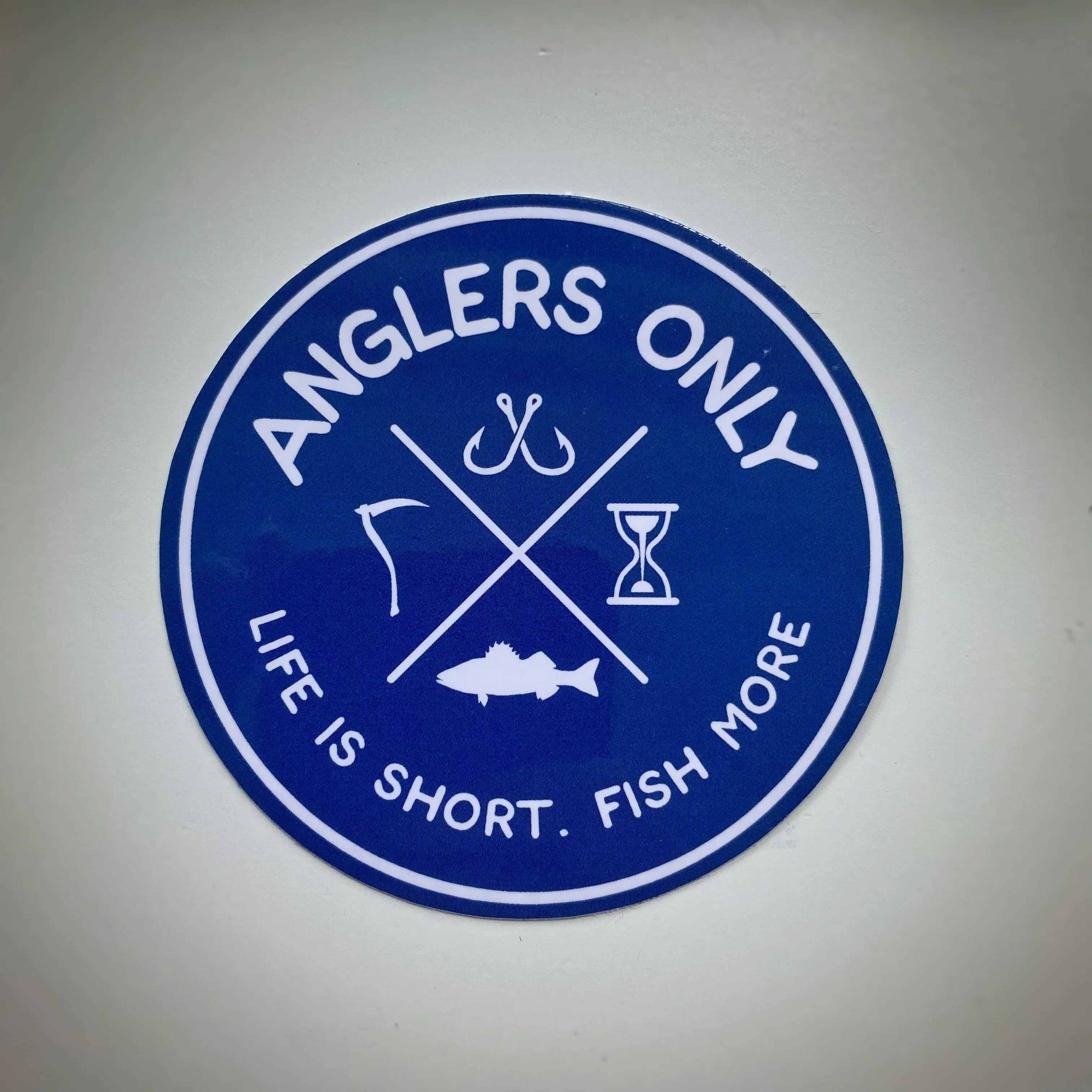 ‘Life is Short, Fish More’ Tackle Box Sticker