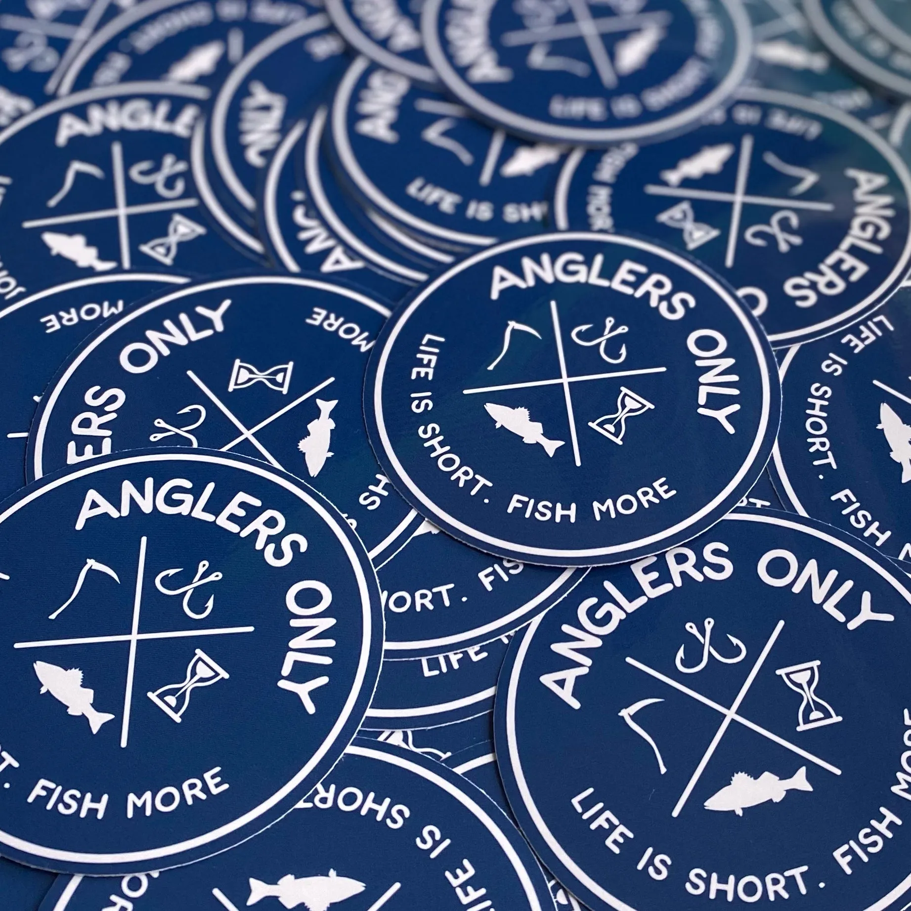 ‘Life is Short, Fish More’ Tackle Box Sticker