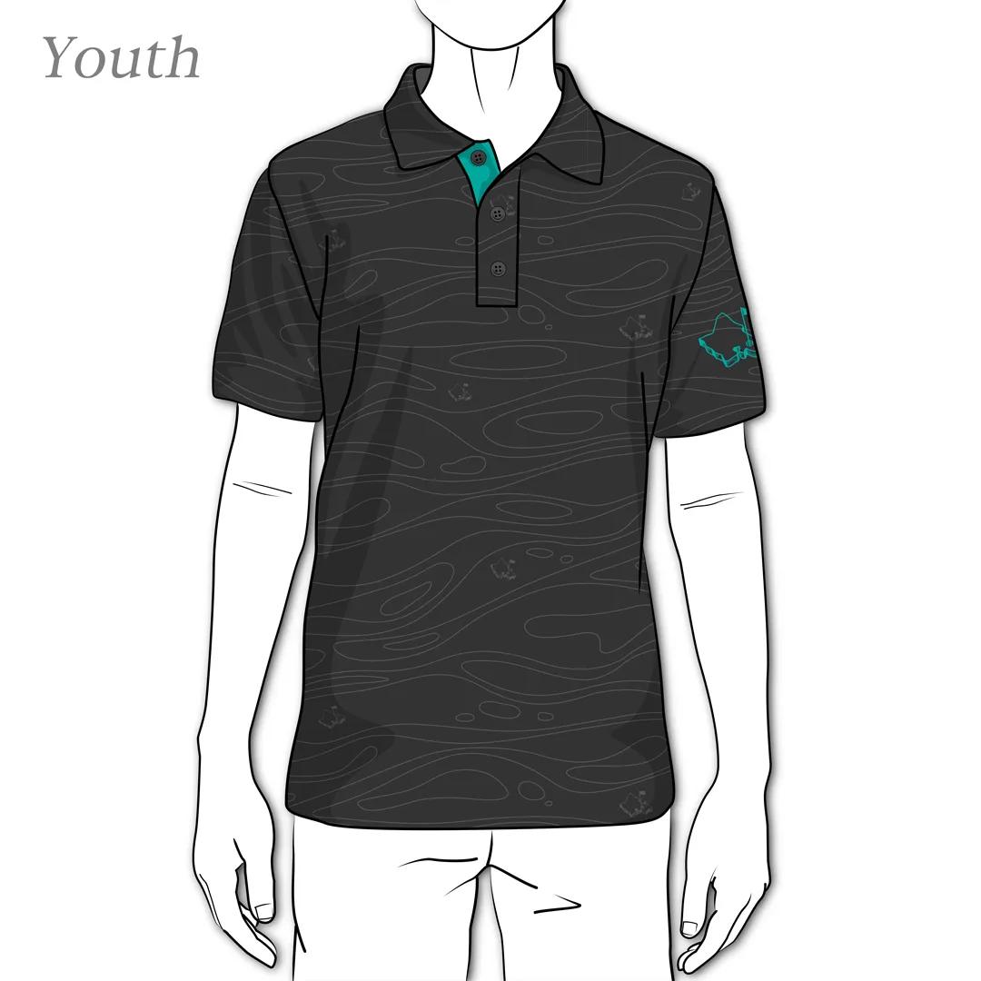 Liquid Onyx - OGA Youth Polo - Onyx Black