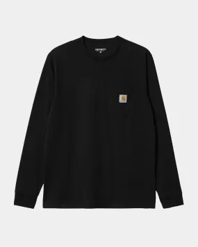 Long Sleeve Pocket T-Shirt | Black