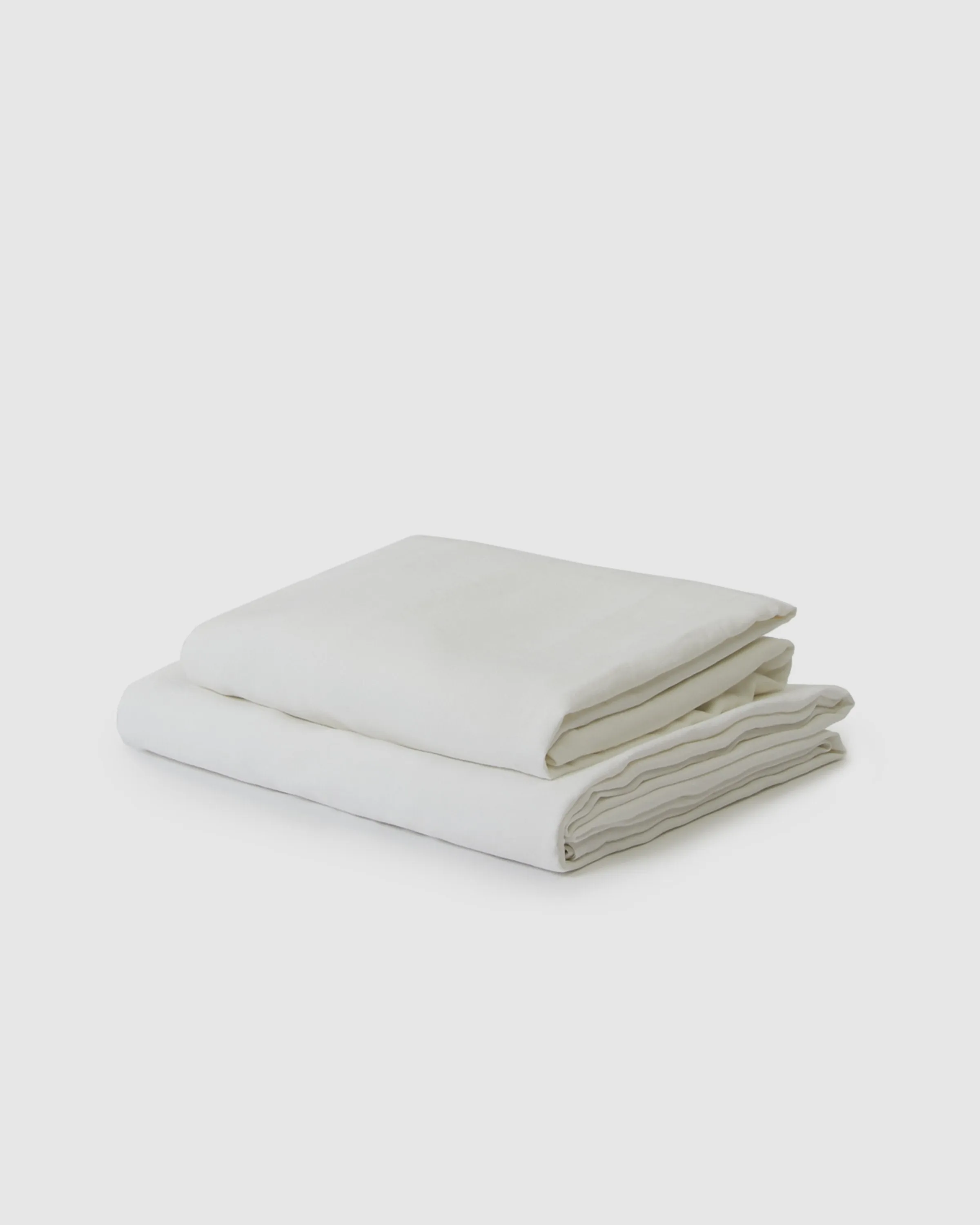 Marcel Linen Sheet Set - Milk