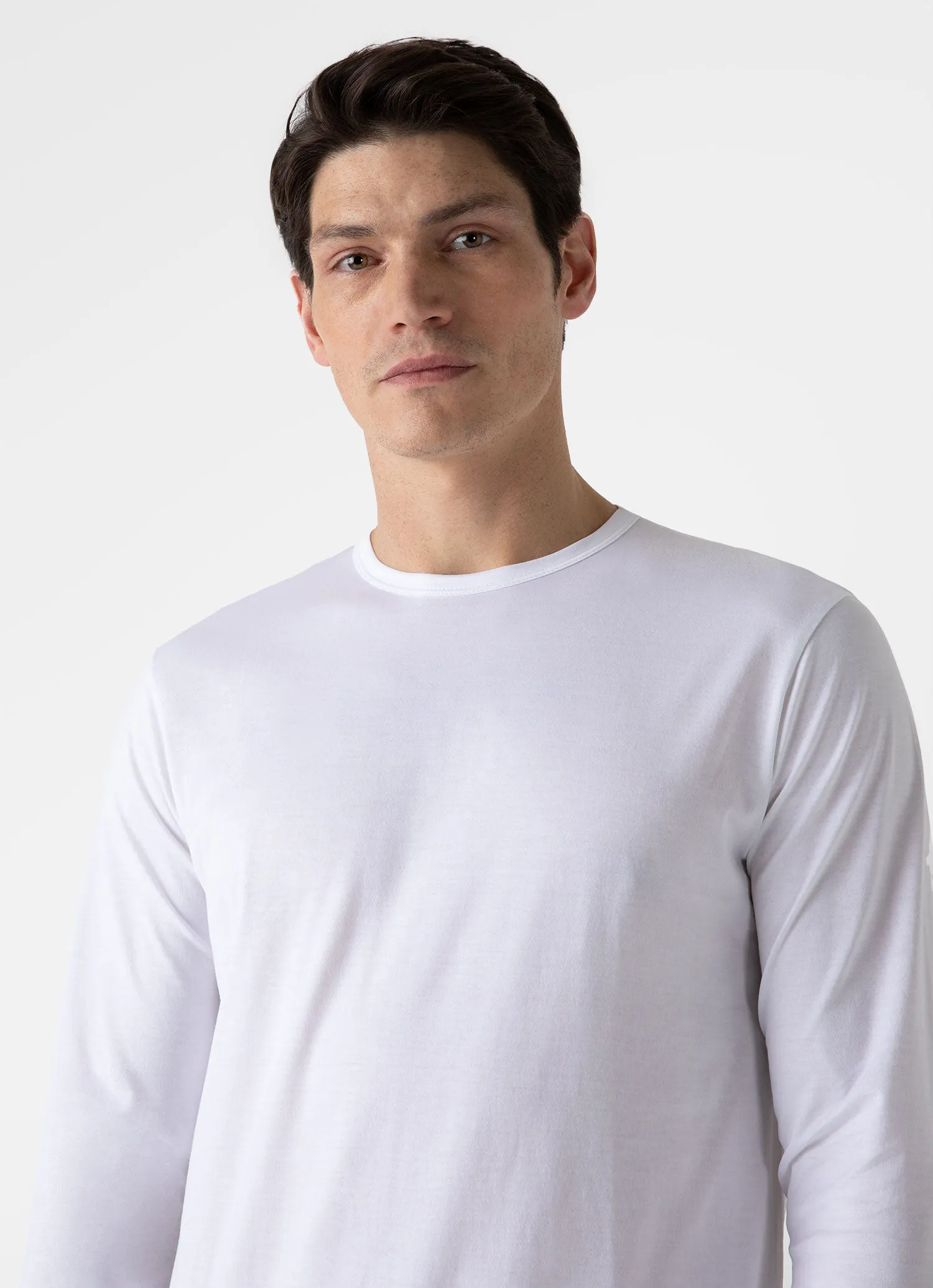 Men's Classic Long Sleeve T-shirt in White