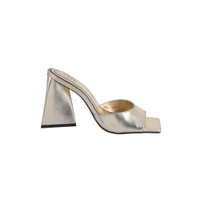 Metallic Pyramid Heel Sandal BWR 021