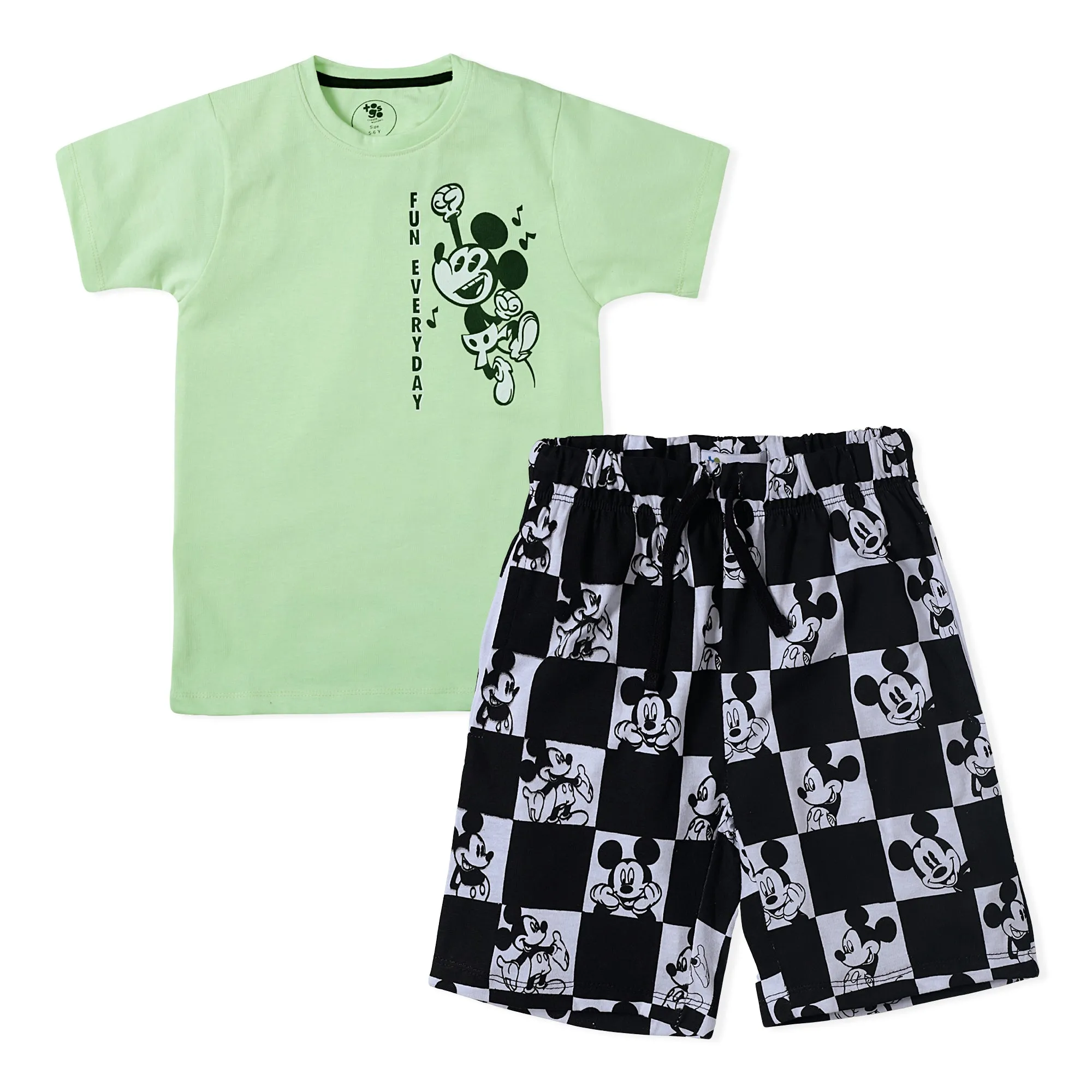 Mickey Printed Boys Combo