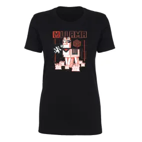 Minecraft Acid Sketch Llama Women's Short Sleeve T-Shirt