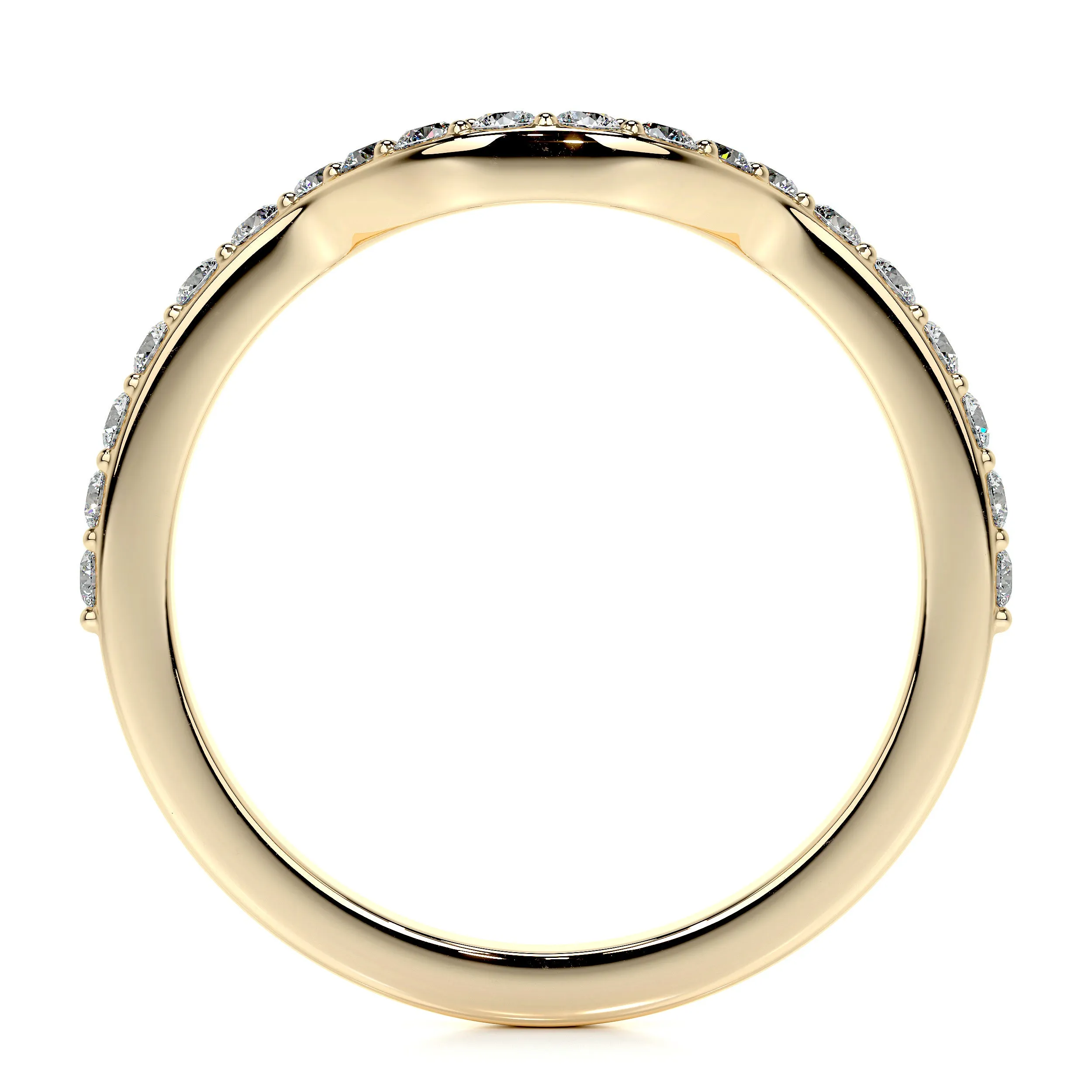 Nina Lab Grown Diamond Wedding Ring   (0.2 Carat) -18K Yellow Gold