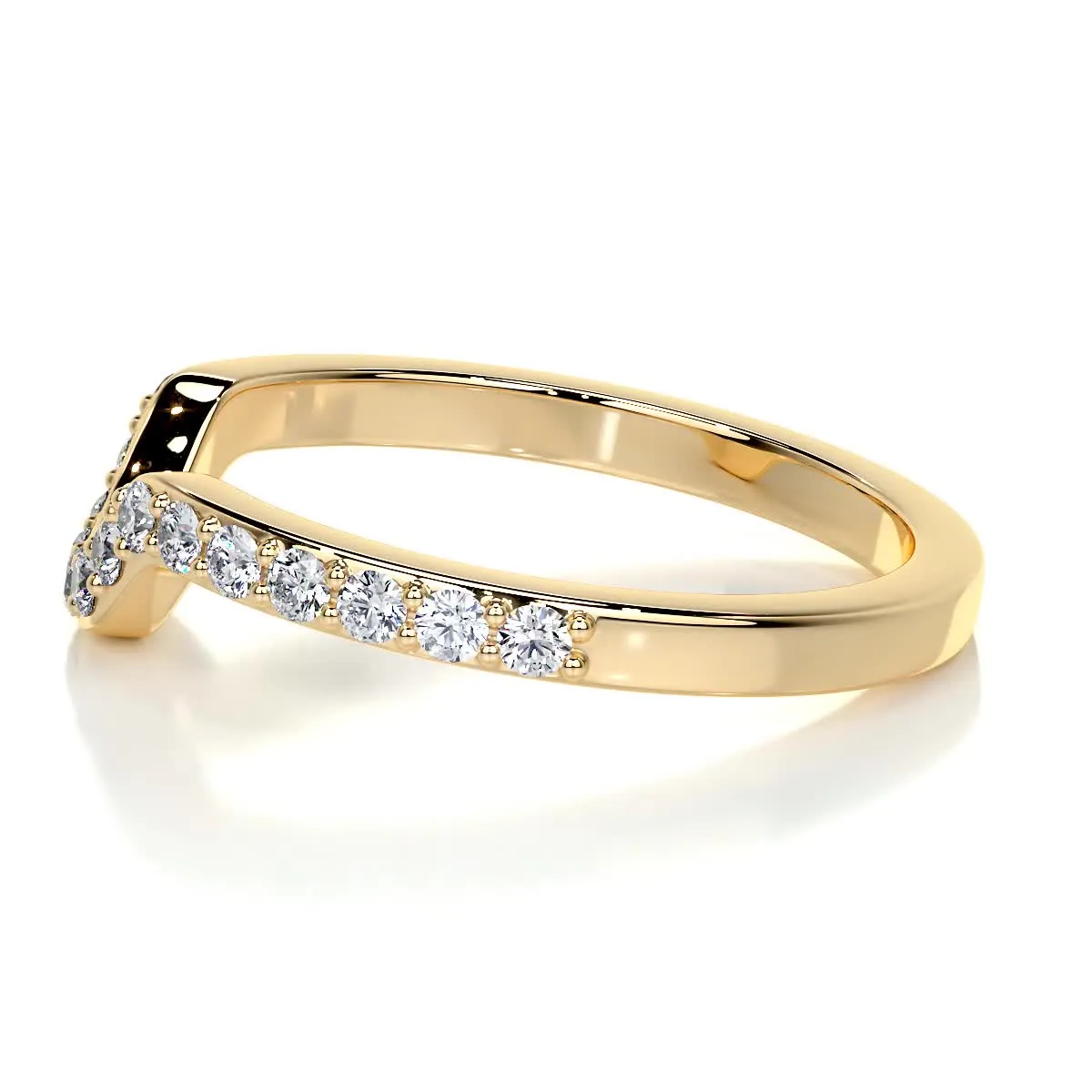 Nina Lab Grown Diamond Wedding Ring   (0.2 Carat) -18K Yellow Gold