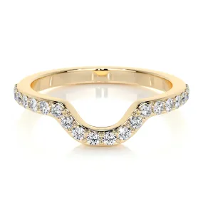 Nina Lab Grown Diamond Wedding Ring   (0.2 Carat) -18K Yellow Gold