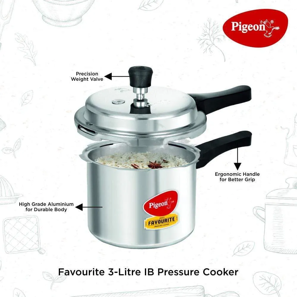 Pigeon 2021 Combo Offers - Acer Plus Induction   Favourite 3 Liters Induction base pressure cooker