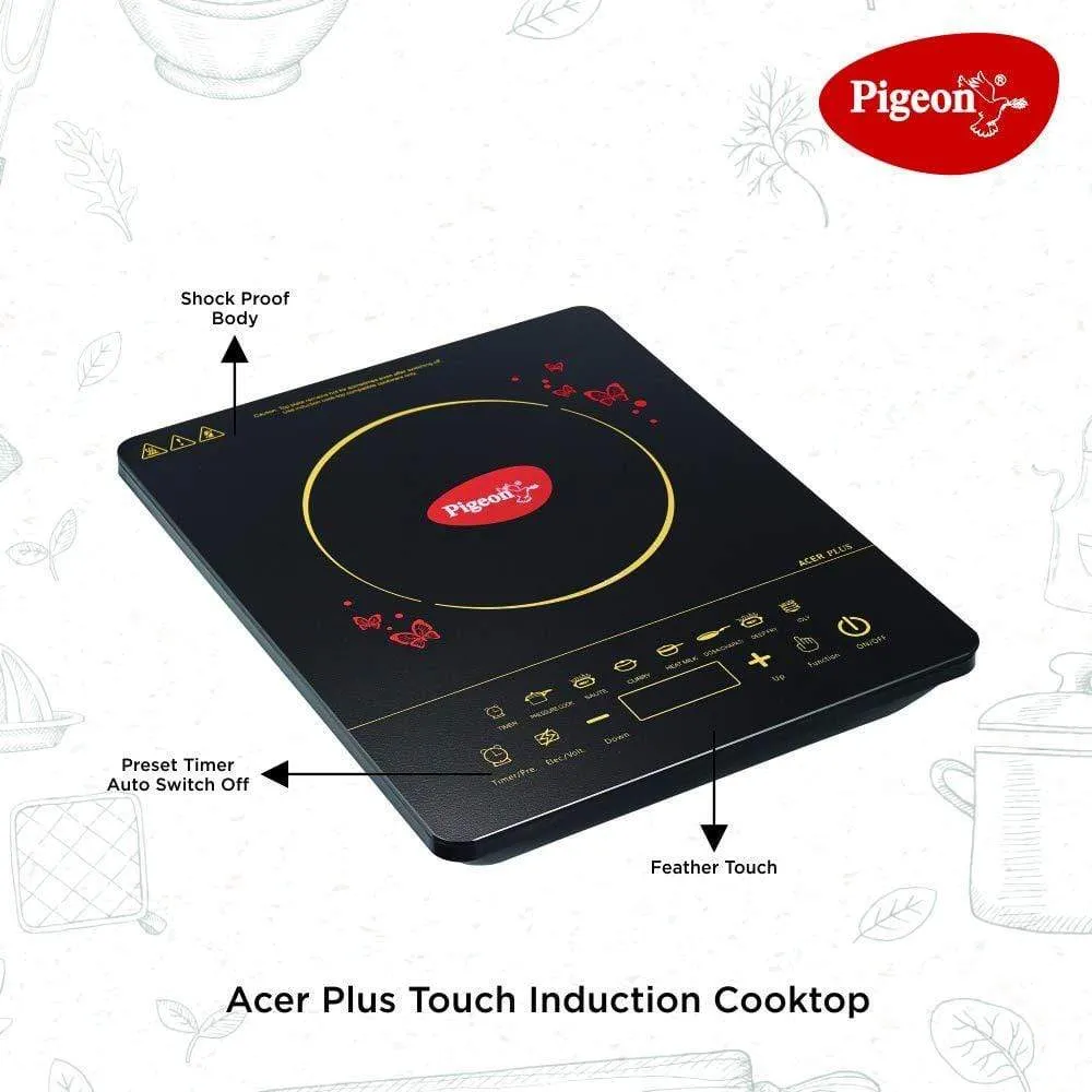 Pigeon 2021 Combo Offers - Acer Plus Induction   Favourite 3 Liters Induction base pressure cooker