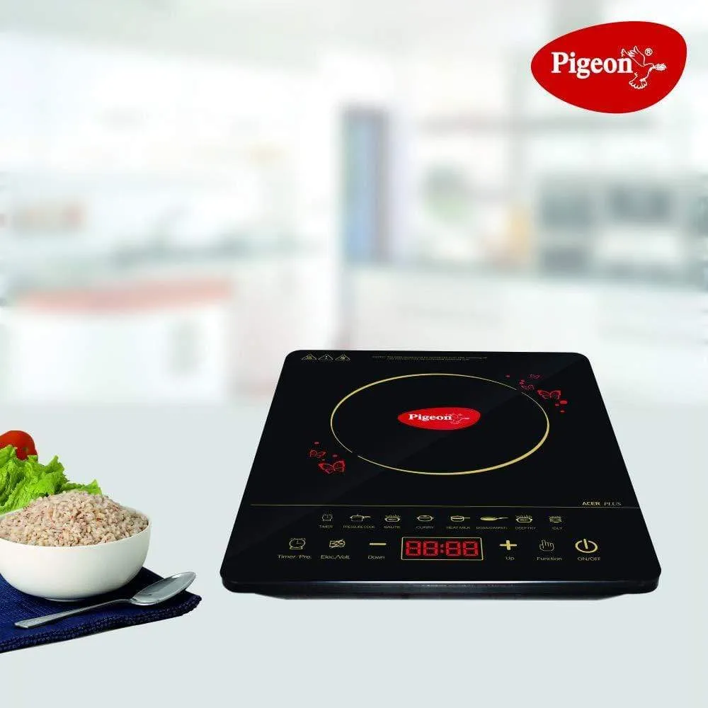 Pigeon 2021 Combo Offers - Acer Plus Induction   Favourite 3 Liters Induction base pressure cooker