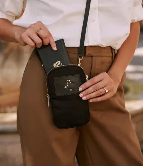 Polly Phone Crossbody - Black (Ships in 1-2 Weeks)